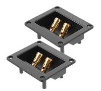 IMIKEYA 2 Pezzi Terminale Altoparlante Professionale Connettore per Morsetti Terminale Scatola Subwoofer per Cabina Audio e Impianti Domestici e Facile da Collegare