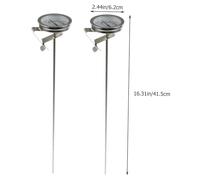 IMIKEYA 2 pezzi Termometro ad olio per friggere in acciaio inox con clip di lettura istantanea per carne barbecue cucina forno precisione