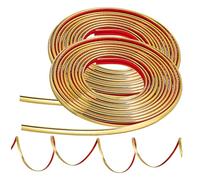 IMIKEYA 2 Rotoli Modanatura Adesiva Flessibile in Pvc Decorativa e Resistente allo Strappo, Facile da Installare, per Pareti e Cornici Specchio in Soggiorno e Camera da Letto