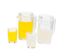IMIKEYA 2 Set Mini set di succo d'arancia arancione decorazioni arredamento decorazione casa adornare accessori per caffetterie in miniatura tazze in miniatura della casa delle bambole