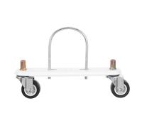 IMIKEYA 2 supporti per puleggia mobili per radiatore riscaldatore - Base per radiatore elettrico dell'olio con ruote in plastica - Set di ruote girevoli resistenti