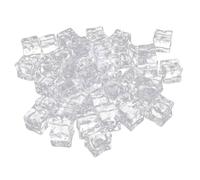 IMIKEYA 200pezzi Cubi di Ghiaccio Finto Trasparente Cubetti di Ghiaccio Artificiali Finti Oggetti di Scena Fotografici Accessori di Decorazione Riutilizzabili