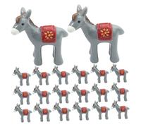 IMIKEYA 24 Pezzi Sculture di Animali Piccoli Fattoria per Decorazione Fata e Accessori per DIY