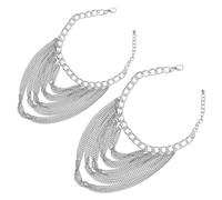 IMIKEYA 2pezzi Catene Per Scarpe Metalliche Geometriche Nappe Multistrato Accessori Per Sneaker e Tacchi Decorazioni Da Donna Per Completare Vari Stili Di Calzature