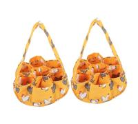 IMIKEYA 2pezzi Cestino Per Raccolta Delle Uova Sacchetto Per Uova Fresche Contenitore Per Di Gallina Cestino Riutilizzabile Per Conservazione Delle Per Raccolta e Trasporto