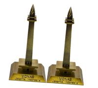 IMIKEYA 2pezzi Statua Torre Indonesiana Scultura Souvenir Statuina Vintage per Scrivania Ufficio Soggiorno Decorazioni Artistiche Edifici Sculture Decorative Arredamento Architettonico