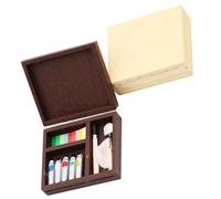 IMIKEYA 2sets Miniature Paint Box Decorazioni Per Mini Casa Accessori Per Modellismo e Collezionismo Per e Abbellimenti