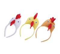 IMIKEYA 3 Pezzi Fascia di Pollo Design Cartoon Accessori Costume di Pollo per Cerchietto Cosplay per Decorazioni e Celebrazioni