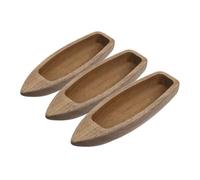 IMIKEYA 3 pezzi in miniatura di barche di legno di canoe decorativo per artigianato e progetti fai da te decorazione rustica per scrivania e decorazione