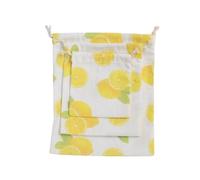 IMIKEYA 3 Pezzi sacchetti di stoccaggio con motivo limone bustina piccola sacchetti di imballaggio di storage sacchetti sacchetti sacchetti per sacchetti di stoccaggio fatti a mano