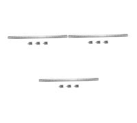 IMIKEYA 3 Set Griglia Di Supporto Per Frigorifero Clip Di Supporto Del Ripiano Staffe Per Ripiano Congelatore Per Frigorifero Reggipiani Frigo Acciaio Inossidabile Silver