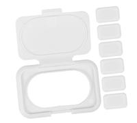 IMIKEYA 30 Coperture per Salviettine in Plastica Bianco Coperchio Flip, Dispenser Riutilizzabile per Salviettine per Ragazzo Ragazza, Tenuta Efficace e Facile da Pulire per Vari