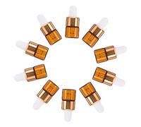 IMIKEYA 30 Pezzi Bottiglie Di Amber Da 1Ml Con Contagocce - Mini Flaconi Vuoti Ideali Per Oli Essenziali e Sieri - Pratiche e Versatili Per Uso Quotidiano