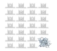 IMIKEYA 30 set di accessori per porte di armadi. Chiusure a sfera in plastica resistenti per una chiusura sicura e silenziosa. Installazione rapida Tipo fai da te. Clip anteriori false per