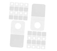 IMIKEYA 300 Pezzi Etichette Trasparenti Autoadesive per Esposizione Retail Ganci in Plastica con Foro Rotondo Facili da Applicare su Buste e Scatole per Visualizzazione Ordinata e Spazio