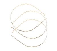 IMIKEYA 3pezzi Cerchietti Sottile in Metallo Con Curve Eleganti Fasce Leggere e Comfort Garantito Per Donna e Uomo Per Uso Quotidiano e Occasioni Speciali Come Matrimoni e Feste