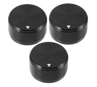 IMIKEYA 3pezzi Manopole Potenziometro in Alluminio Pz Controllo Volume Zigrinato per Audio Teatro Chitarra Basso Interruttore Potenziometro