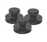 IMIKEYA 3pezzi Ventose per Campane Tibetane in Gomma da Maniglie per Sollevamento Adatte Campane Sonore e Tibetane Design Pratico Forte Potenza di Aspirazione