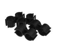 IMIKEYA 4 clip di fissaggio per manico della scopa, design doppio tubo in plastica resistente per raccolta e scopa, facile installazione e conservazione