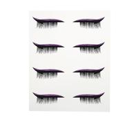 IMIKEYA 4 Paia di Adesivi per Eyeliner Glitter Viola Strisce Adesive per Ciglia Finte Facile Applicazione per Trucco Occhi Luminoso e Occhi Profondi per Uso Prolungato e Look da Festa