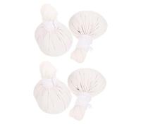 IMIKEYA 4 Palline da Massaggio Erboristiche in Cotone per Spa, Texture Morbida e Uso per Tutto Corpo, Kit 4 Pezzi per Terapia Tradizionale Tailandese