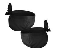 IMIKEYA 4 pezzi Cappellini da cuoco unisex neri con design a bandana regolabile per cuochi e personale di restauro