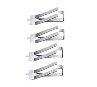 IMIKEYA 4 pezzi Clip Morsetto in Acciaio Inossidabile per Piattaforma Vetro Letto Riscaldato Stampante da Primavera Girevole Accessori Stampa Professionali per Ufficio e Scuola