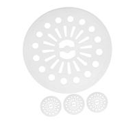 IMIKEYA 4 pezzi Coperchio a pressione per lavatrice Accessorio per lavatrici automatiche migliora l'efficienza di asciugatura e riduce le rughe colore bianco