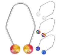 IMIKEYA 4 Pezzi Formatore di fossette per il viso portatile in acciaio inox palline di perla, colorate e blu marmo, esercizio per contorno viso e guance