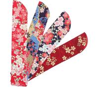 IMIKEYA 4 Pezzi Porta Ventaglio Mano in Stile Vintage Custodia in Seta Leggera per Ventagli da Mano Giapponesi Accessorio Elegante per Eventi Speciali e Regali