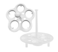 IMIKEYA 4 pezzi Supporto per uova in plastica resistente al calore per cottura a vapore griglia compatibile con pentole per la salute, adatto per cucinare uova e verdure, facile da pulire e conservare