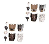 IMIKEYA 48 Set Cupcakes Carte inclinate complimenti laureato toppers cupcake laurea 2020 decorazioni per feste di laurea decorazioni per torte cerchi per cake topper per la laurea carta