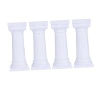 IMIKEYA 4pezzi Alzata per Torte Piccola in Plastica Set da Esposizione per Tavolo da Deserto Supporto Pilastro Decorativo per Torte Nuziali