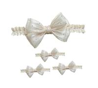 IMIKEYA 4pezzi Fasce per Capelli con Fiocco per Bambine Fasce Elastiche Morbide per Ragazzo Ragazza Ragazza Design Carino con Fiocco per Look Tenero per Ragazzo per Bambine