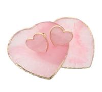 IMIKEYA 4pezzi Tavolozza di Resina per Nail Art Tavolozza di Miscelazione con Bordi Dorati Espositore per Colori di Smalto Strumenti per Manicure da Salone o Casa