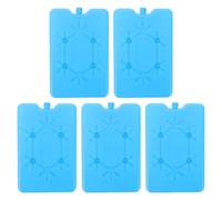 IMIKEYA 5 Pezzi Borsa Termica Impacchi di Ghiaccio Blu, Plastica | Fonte Fredda Stabile, Formato Compatto e Portatile, per Conservazione a Bassa Temperatura e Trasporto