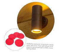 IMIKEYA 5 Pezzi Film Trasparenti Colorati Autoadesivi per Illuminazione LED e Spot Pellicole Gel per Correzione Colore Rosso Diffusori Luce Uniforme per e Camera da
