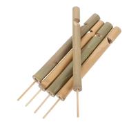 IMIKEYA 5 Pezzi Fischietti per Uccelli di Bambù Strumento Portatile per Ricreazione Imitazione Precisa di Canto per Parchi Foreste e Fattorie
