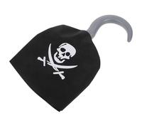 IMIKEYA 5 Pezzi Gancio a Mano Pirata in Plastica Nero per Costume di Halloween Accessorio Unisex per Partito Cosplay Ruoli