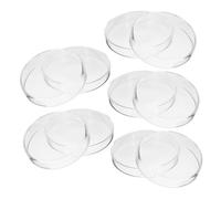 IMIKEYA 5 Pezzi Piatti Petri Vetro Trasparente per Laboratorio Piatto Resistente e Leggero per Osservazione Facile Campioni