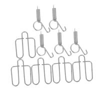 IMIKEYA 5 set Ganci Molla per Porta Gabbia Coniglio in Metallo Zincato Ganci Sicuri per Porte di Gabbie Animali Piccoli Accessori Resistenti per Gestione Alimentazione e Protezione
