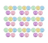 IMIKEYA 50 pezzi Capsule Distributore Palline Macaron Semitrasparenti Contenitori Premi Rotondi Resistenti in Plastica per Giochi Dolci e Decorazioni Festa