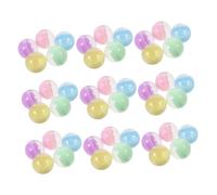 IMIKEYA 50 pezzi Capsule Vuote Macaron per Distributori Automatici Palline Plastica Resistenti Contenitori Rotondi Colorati per Dolcetti e Giocattoli per Feste Natale