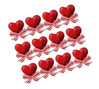 IMIKEYA 50 Pezzi Carta per Lecca-lecca a Cuore Rosso, Decorazione | Carta, Messaggio per Dolci, Confezione Caramelle, Uso per Feste Natalizie, Stile Grazioso