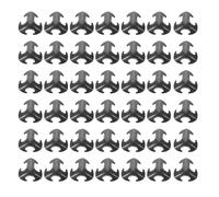 IMIKEYA 50 piastre armature in metallo per costume medievale, materiale di fabbricazione per cavalieri, Cosplay, Natale, giochi di ruolo, accessori di recitazione, 2,7 x 2,7 cm, colore nero.