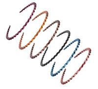 IMIKEYA 6 cerotti in resina per capelli femminili e bambine, assortiti colori misti, design comodo e pratico per l'uso quotidiano, accessorio leggero e flessibile per acconciature assortite