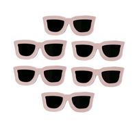 IMIKEYA 6 mollette per capelli a forma di occhiali da sole divertenti e creativi, colore cachi accessorio per ragazze, adatto per fissare e decorare i capelli, attività e viaggi