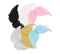 IMIKEYA 6 Pezzi 'angelo in Plastica Piccole per Decorazioni Natalizie e Fai da Te, Accessori Multifunzione Facili da Usare per Ogni Festa e Decorazione di Torte Colore Casuale