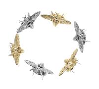 IMIKEYA 6 Pezzi Decorativi in Metallo a per Borse Piccole Accessori Te per Chiusure Borse Fibbie Decorative