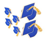 IMIKEYA 6 Pezzi Pin di Cappello di Gioielli in Lega per Risultati Accademici Memorativi per Studenti delle Scuole Secondarie e Università